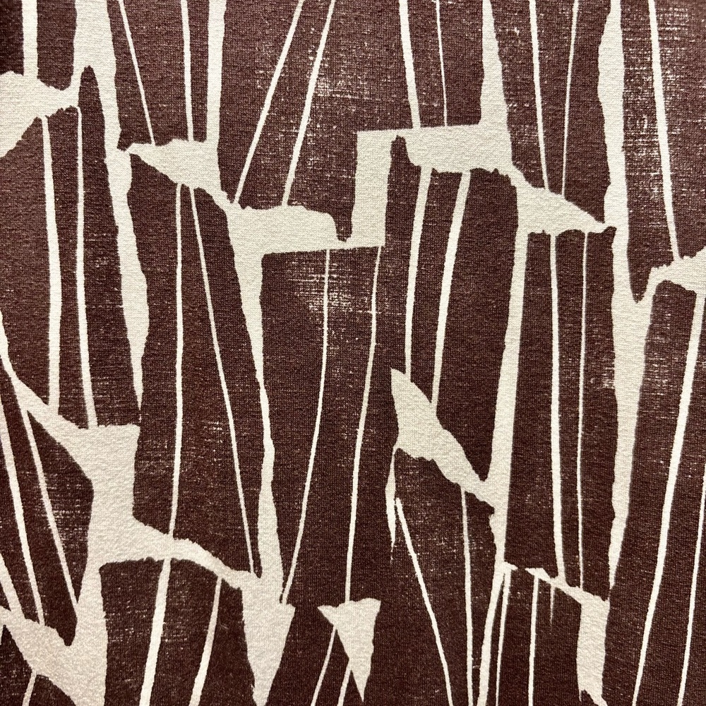 Always A.Line Brown and White Geometric Print Women's Dress - Picture 3 of 4